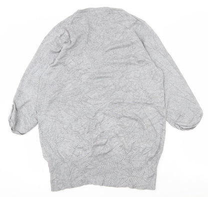 Womens UK Size 14 Marks and Spencer Grey Pullover Jumper