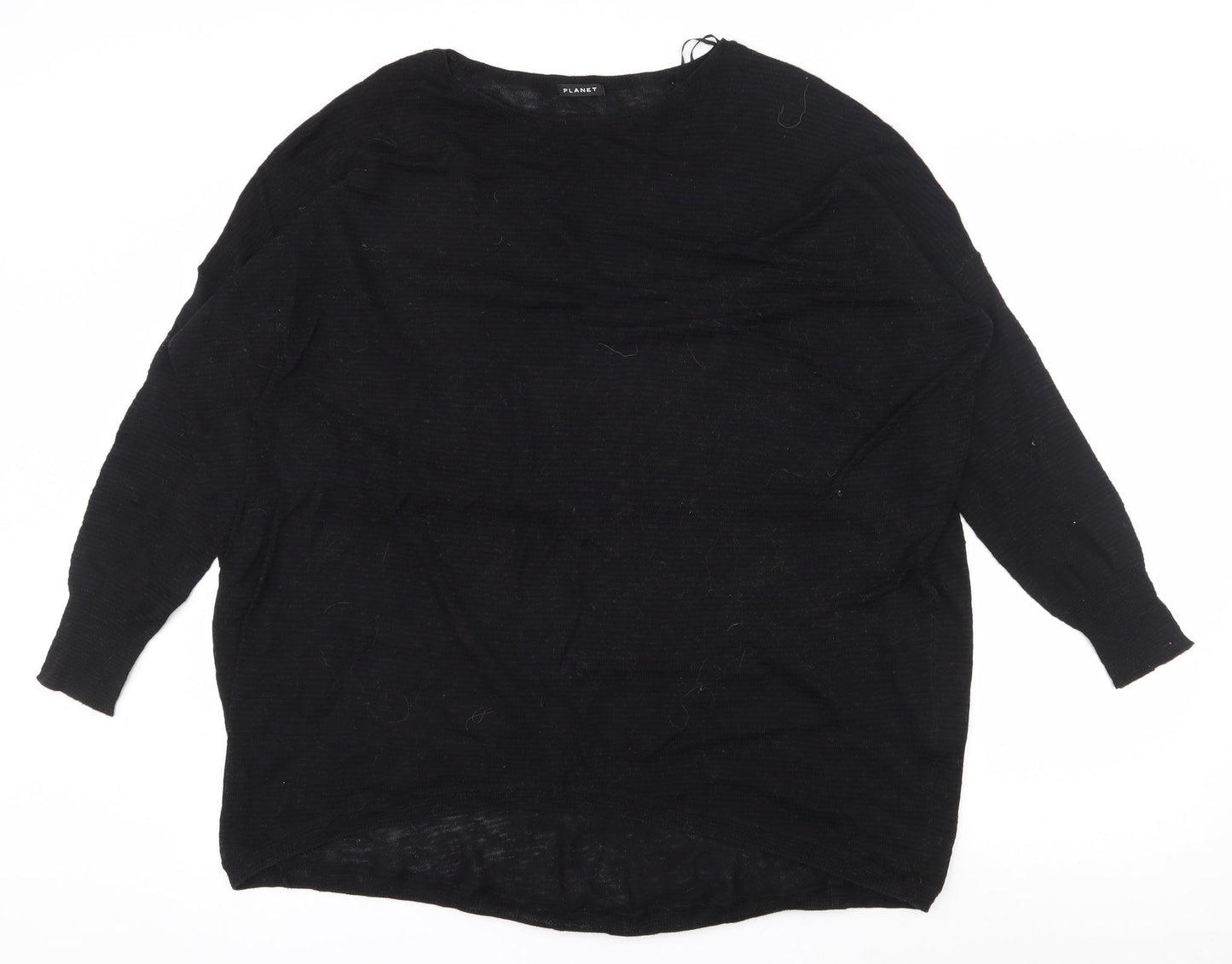 Womens UK Size M PLanet Black Pullover Jumper