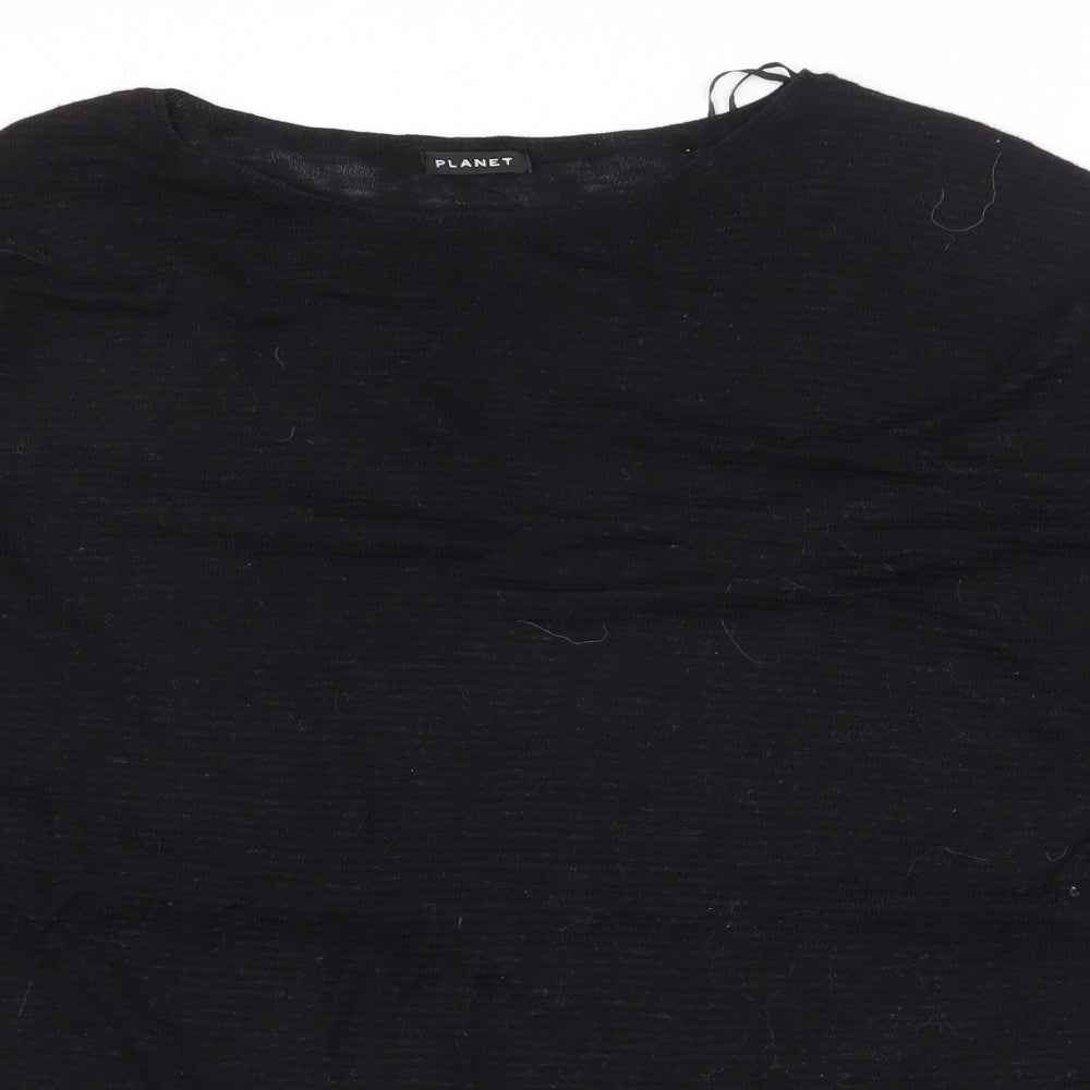 Womens UK Size M PLanet Black Pullover Jumper