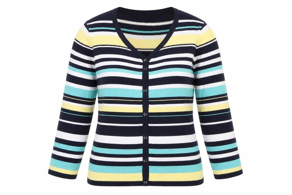 Womens UK Size 14 M&Co Multicoloured Pullover Jumper