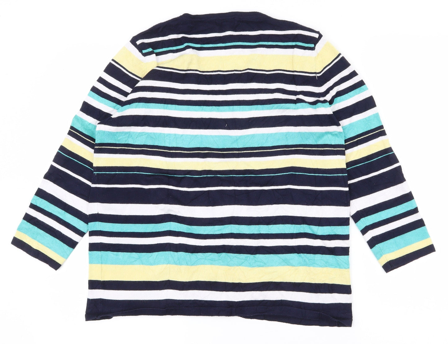 Womens UK Size 14 M&Co Multicoloured Pullover Jumper