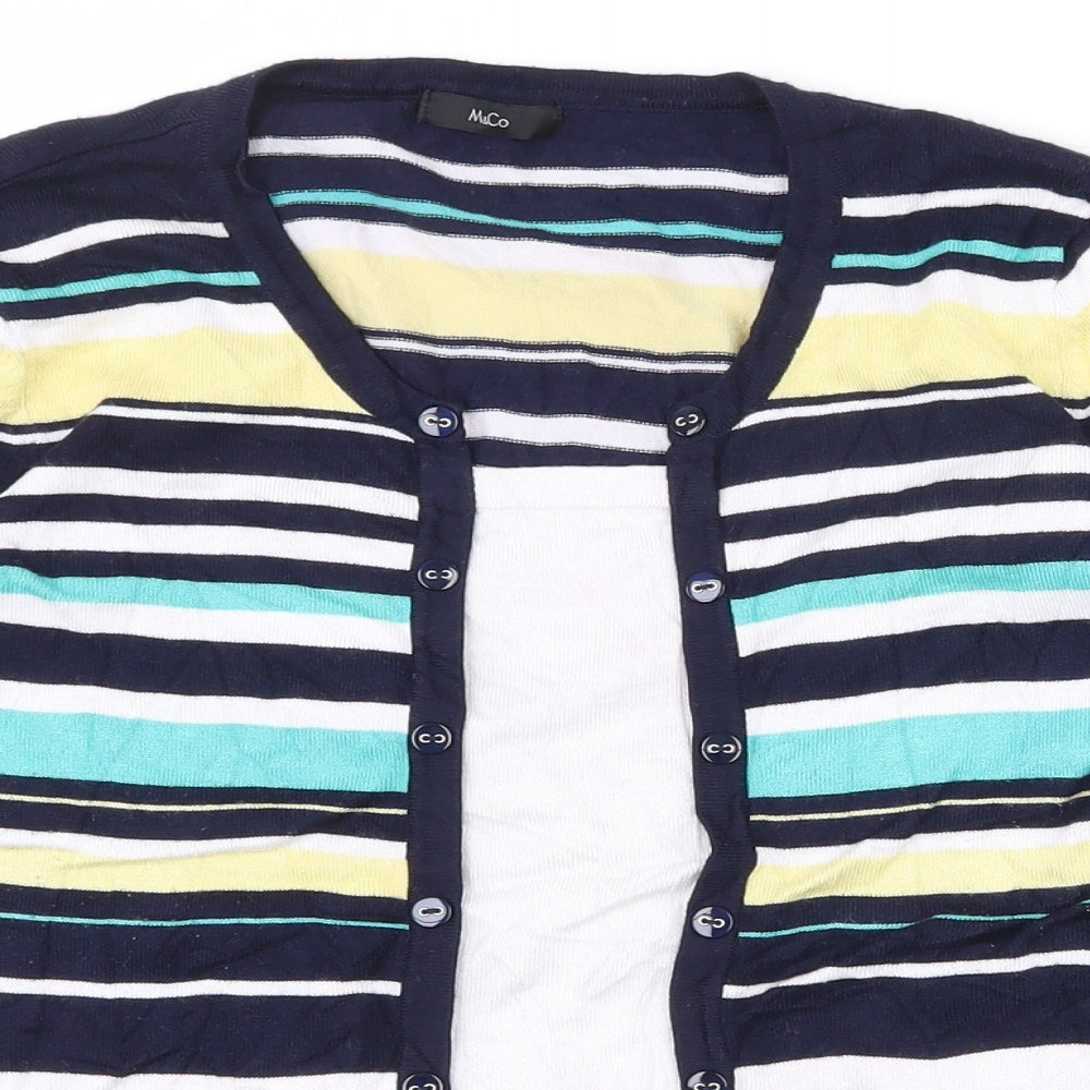 Womens UK Size 14 M&Co Multicoloured Pullover Jumper