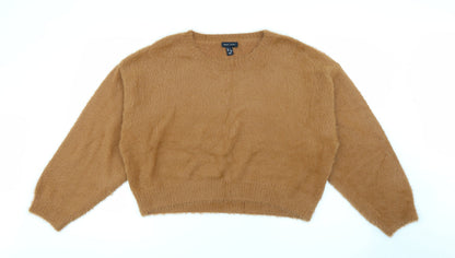 Womens UK Size L New Look Brown Pullover Jumper