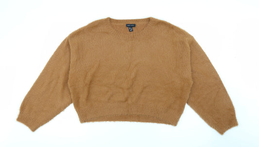 Womens UK Size L New Look Brown Pullover Jumper