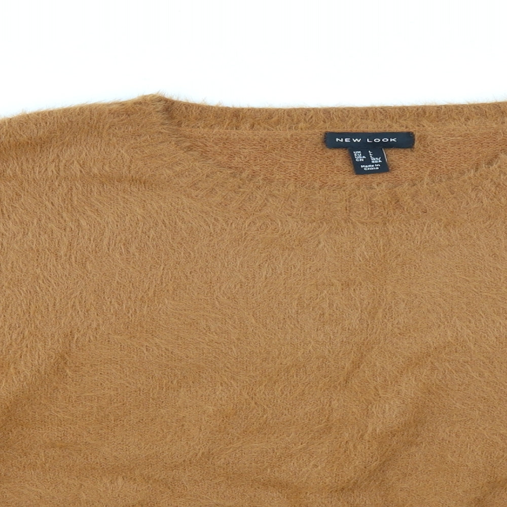 Womens UK Size L New Look Brown Pullover Jumper