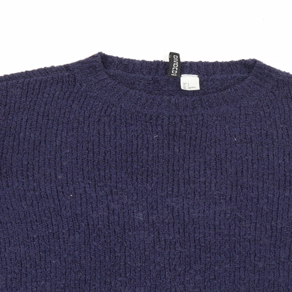 Womens UK Size S H&M Blue Pullover Jumper