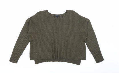 Womens UK Size 12 Topshop Green Pullover Jumper