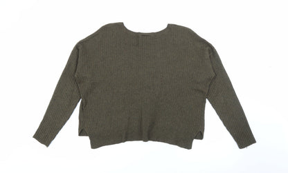Womens UK Size 12 Topshop Green Pullover Jumper