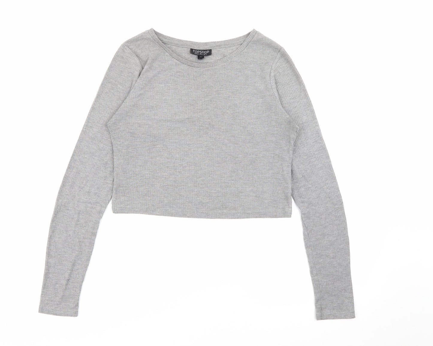 Womens UK Size 10 Topshop Grey Pullover Jumper