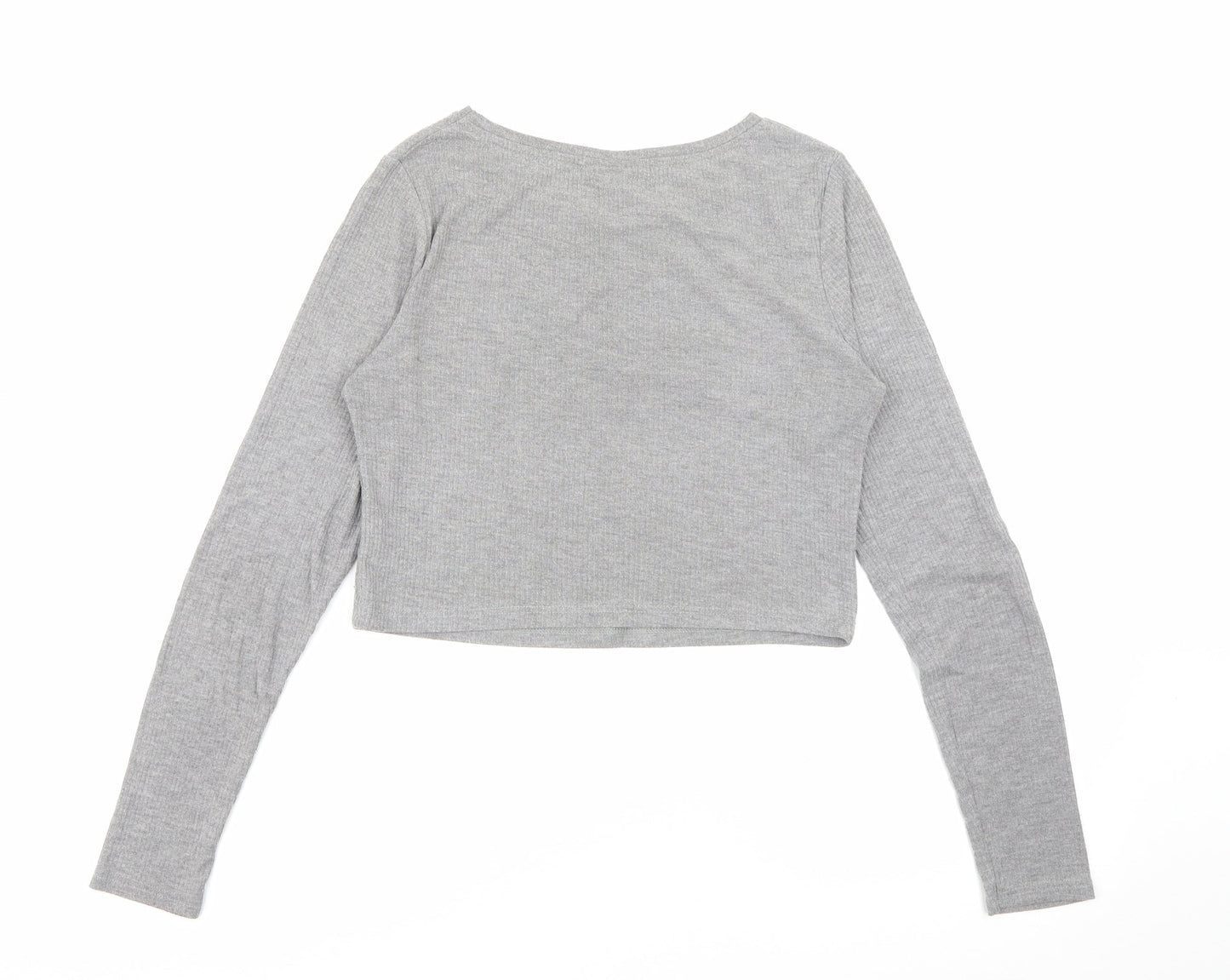 Womens UK Size 10 Topshop Grey Pullover Jumper