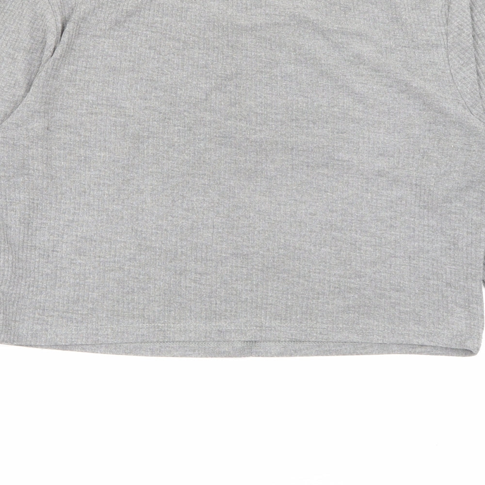 Womens UK Size 10 Topshop Grey Pullover Jumper