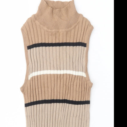 Womens UK Size 6 Select Beige Pullover Jumper