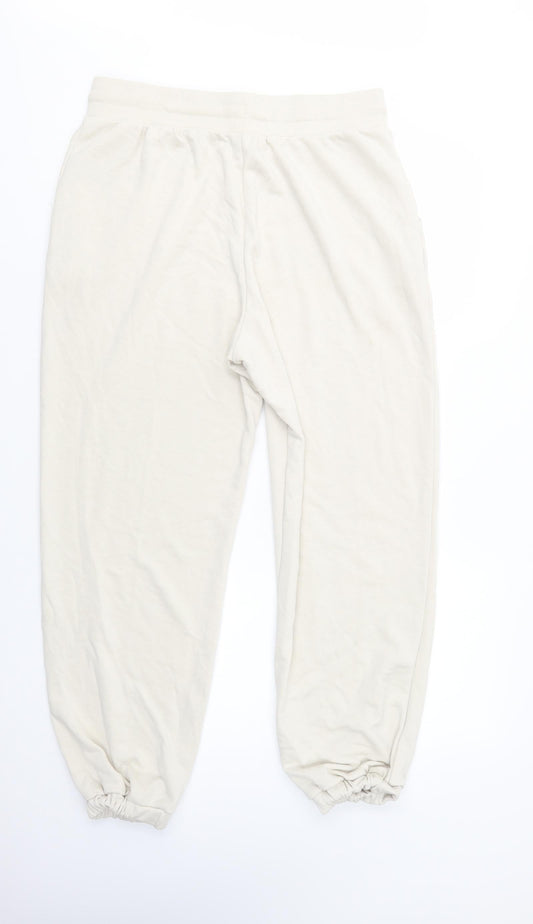 Womens UK Size M Dunnes Stores Regular Fit Jogger Ivory Trousers