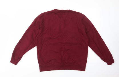 Just Hoods Womens Purple  Cotton Pullover Sweatshirt Size M  Pullover - Self Love