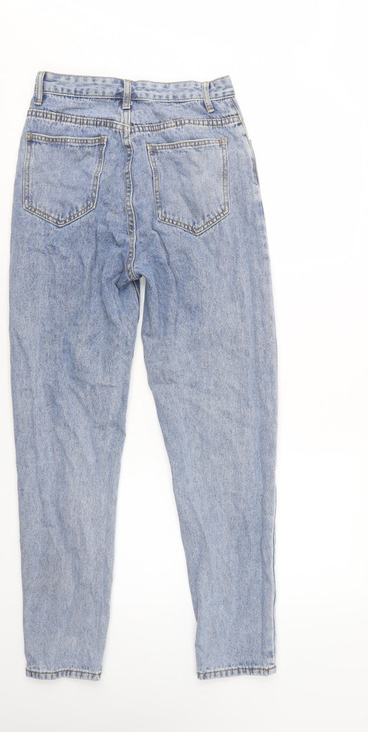 SheIn Womens Blue  Camel Boyfriend Jeans Size XS L31 in Regular Button