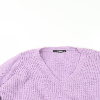 Womens UK Size S Dunnes Stores Purple Pullover Jumper