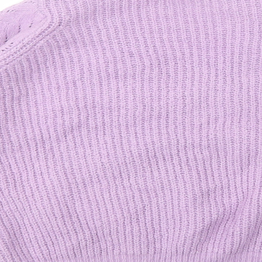 Womens UK Size S Dunnes Stores Purple Pullover Jumper