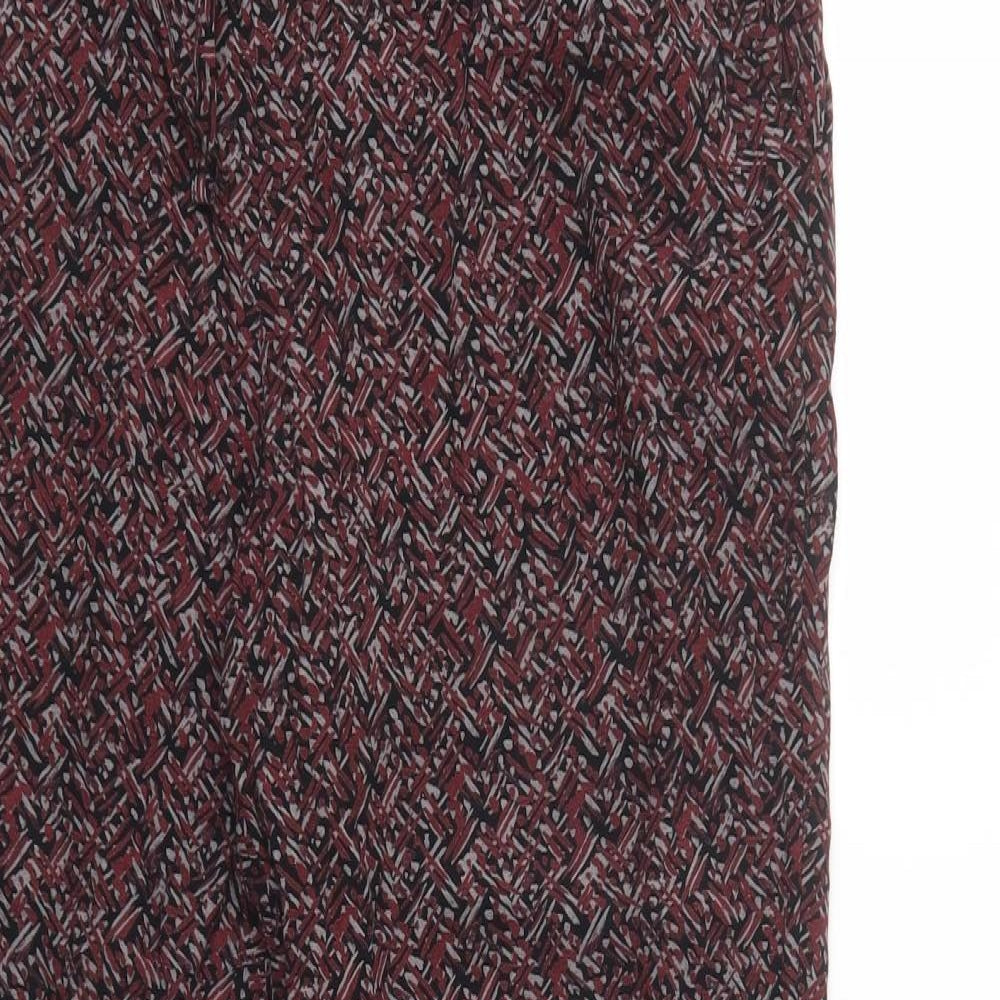 Womens UK Size 12 Marks and Spencer Regular Fit  Red Trousers