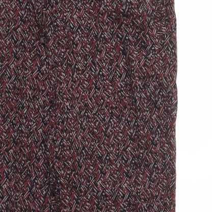 Womens UK Size 12 Marks and Spencer Regular Fit  Red Trousers