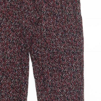 Womens UK Size 12 Marks and Spencer Regular Fit  Red Trousers