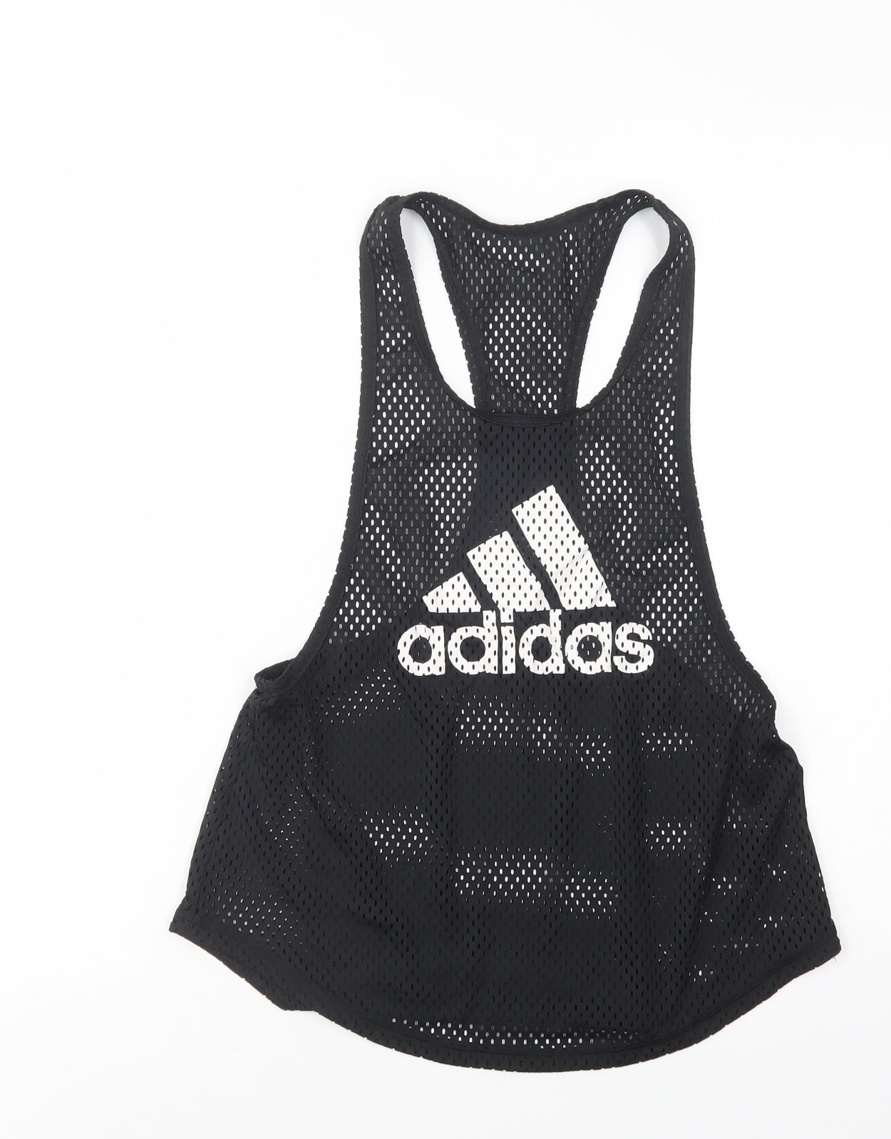 Womens UK Size S adidas Black Basic Tank