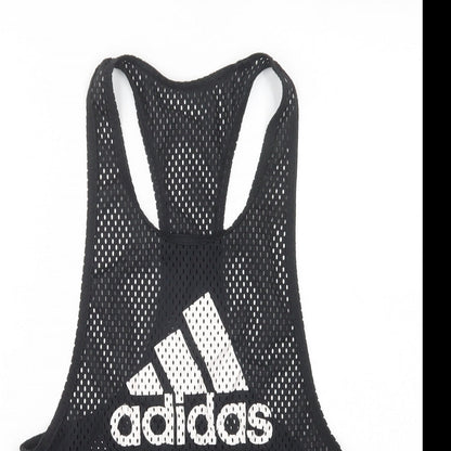 Womens UK Size S adidas Black Basic Tank