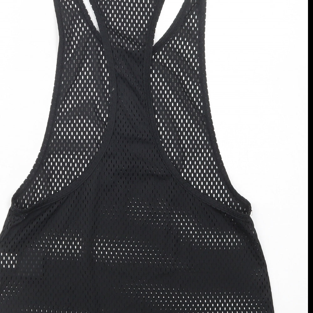 Womens UK Size S adidas Black Basic Tank