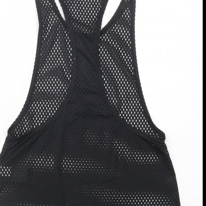 Womens UK Size S adidas Black Basic Tank