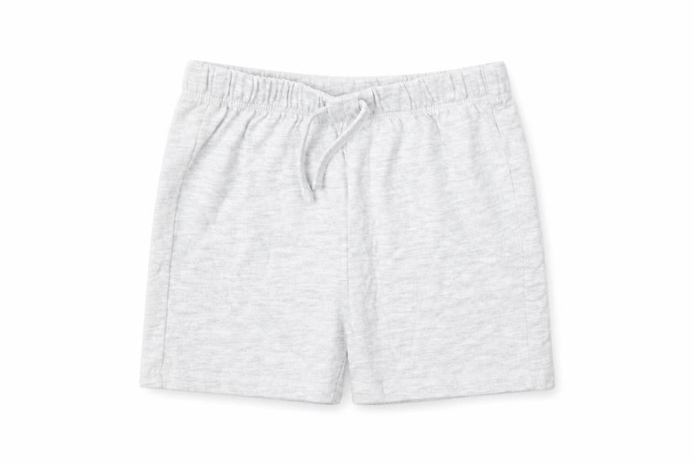 Front view of F&F Baby Grey Cotton Cropped Trousers, size 9-12, Months Drawstring