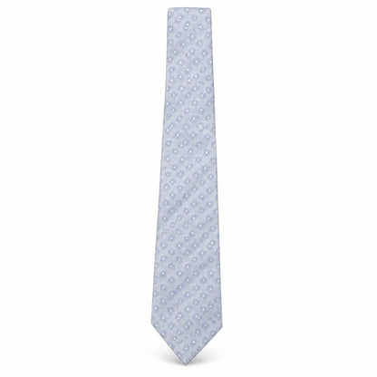 Front view of WoodHouse men’s grey geometric silk pointed tie one size