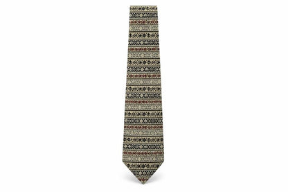 Front view of Rinaldo Ganelli men’s multicoloured geometric silk pointed tie one size