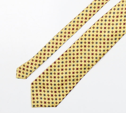 Tie Rack Mens Multicoloured Geometric Silk Pointed Tie One Size