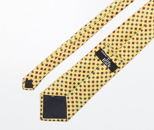 Tie Rack Mens Multicoloured Geometric Silk Pointed Tie One Size