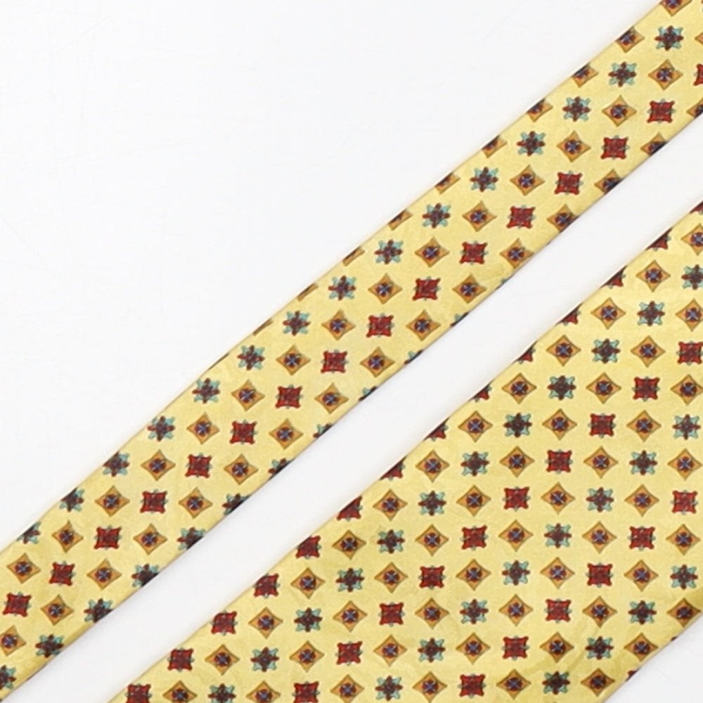 Tie Rack Mens Multicoloured Geometric Silk Pointed Tie One Size