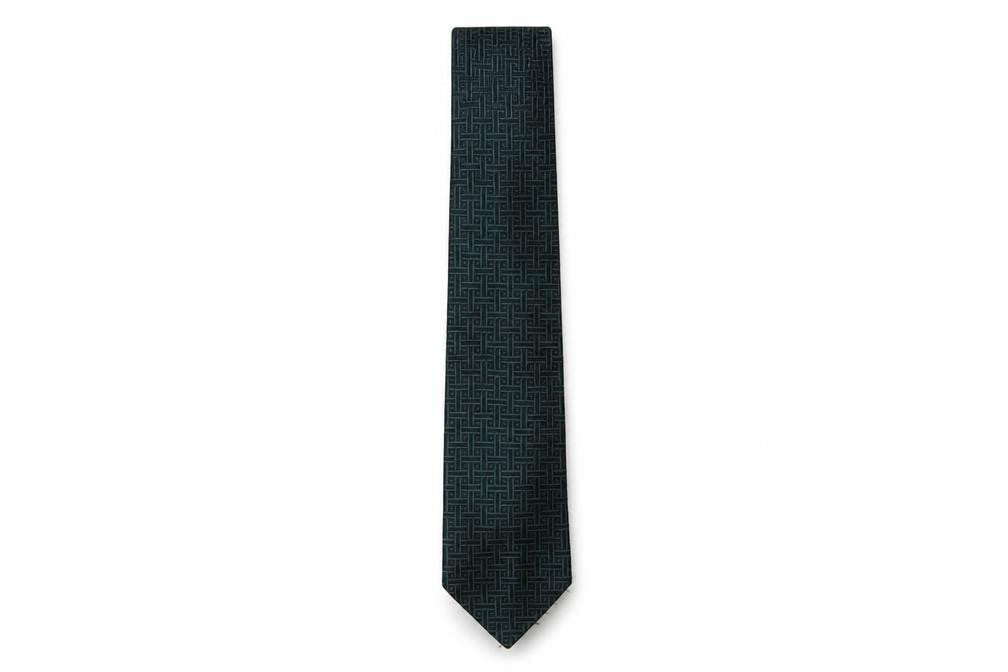 Mens Marks and Spencer Multicoloured Geometric  Pointed Tie
