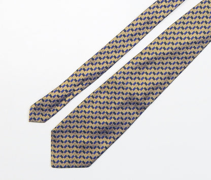 Woodstock Mens Multicoloured Geometric Silk Pointed Tie One Size