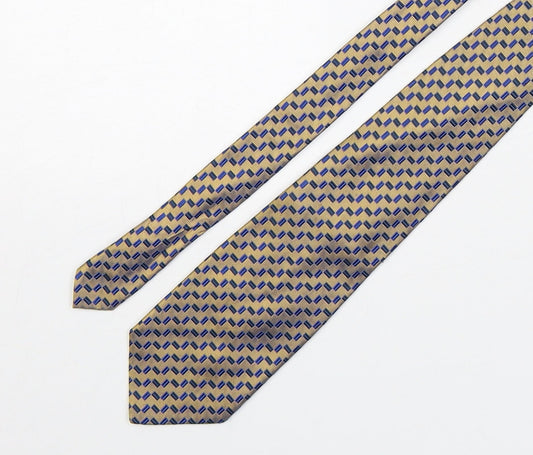 Woodstock Mens Multicoloured Geometric Silk Pointed Tie One Size