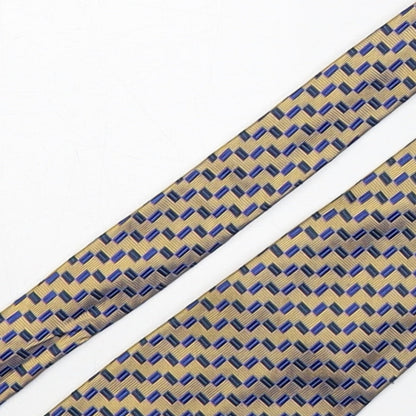 Woodstock Mens Multicoloured Geometric Silk Pointed Tie One Size