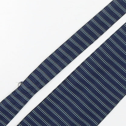 Mens Debenhams Blue Striped  Pointed Tie