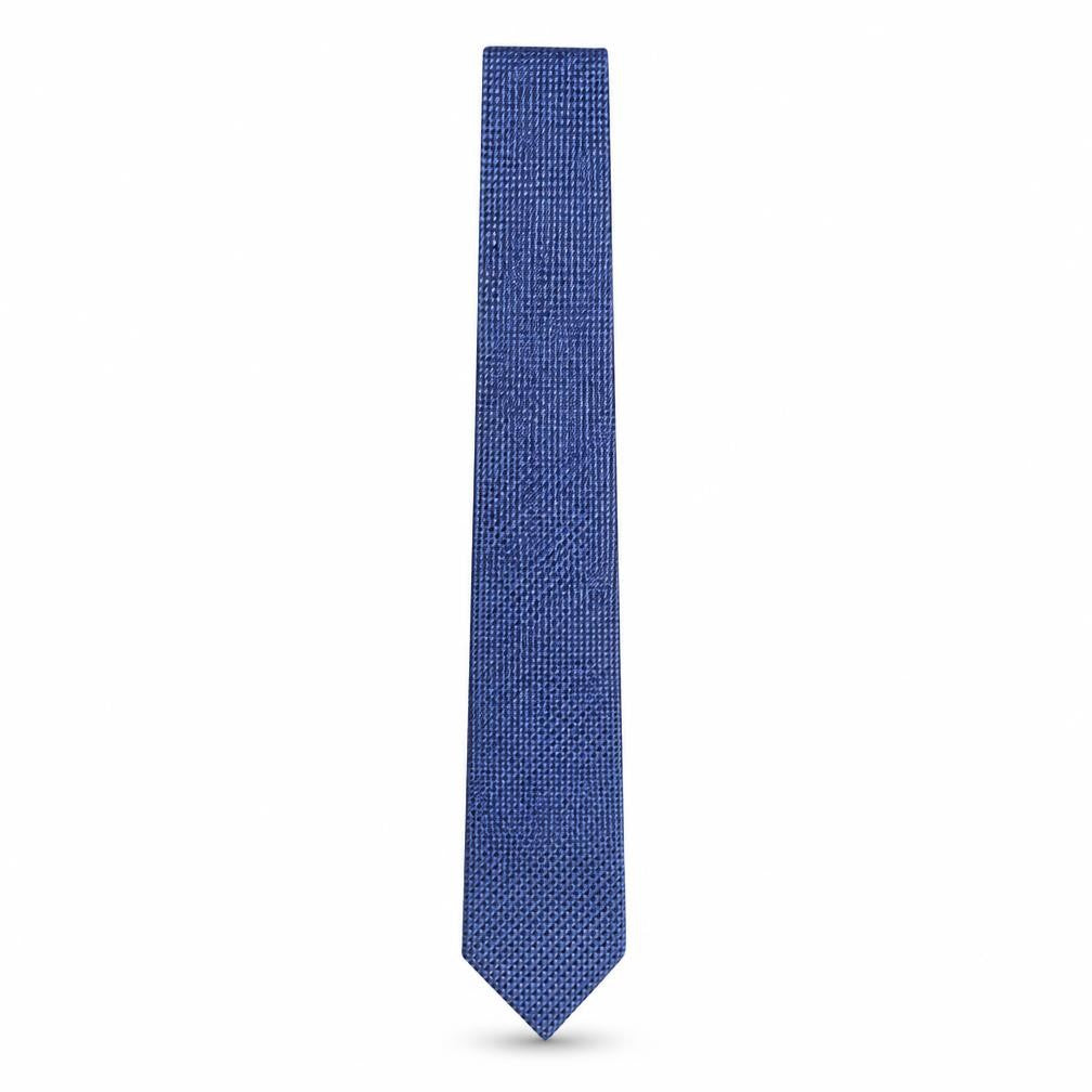 Lloyd Attree & Smith Mens Blue Plaids & Checks Polyester Pointed Tie One Size