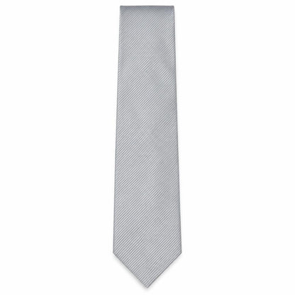 Mens NEXT Silver Striped  Pointed Tie