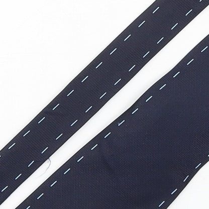 Preworn Mens Blue  Silk Pointed Tie One Size