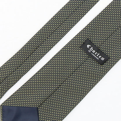 Charles  Mens Multicoloured Geometric Polyester Pointed Tie One Size