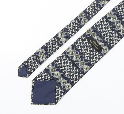 Marks and Spencer Mens Multicoloured Geometric Silk Pointed Tie One Size