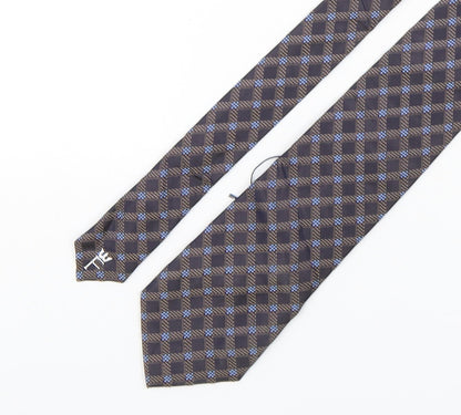 ReFerdinando Mens Multicoloured Plaids & Checks Silk Pointed Tie One Size