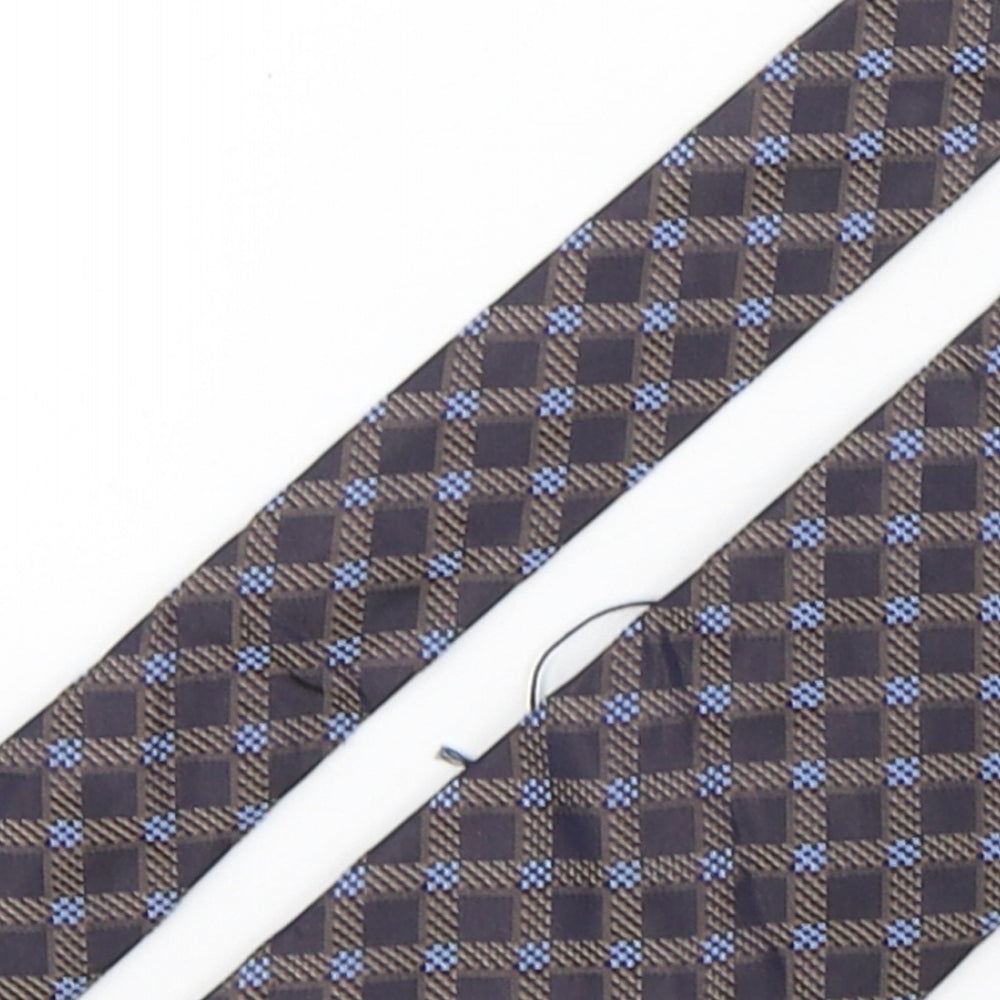 ReFerdinando Mens Multicoloured Plaids & Checks Silk Pointed Tie One Size