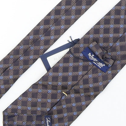 ReFerdinando Mens Multicoloured Plaids & Checks Silk Pointed Tie One Size