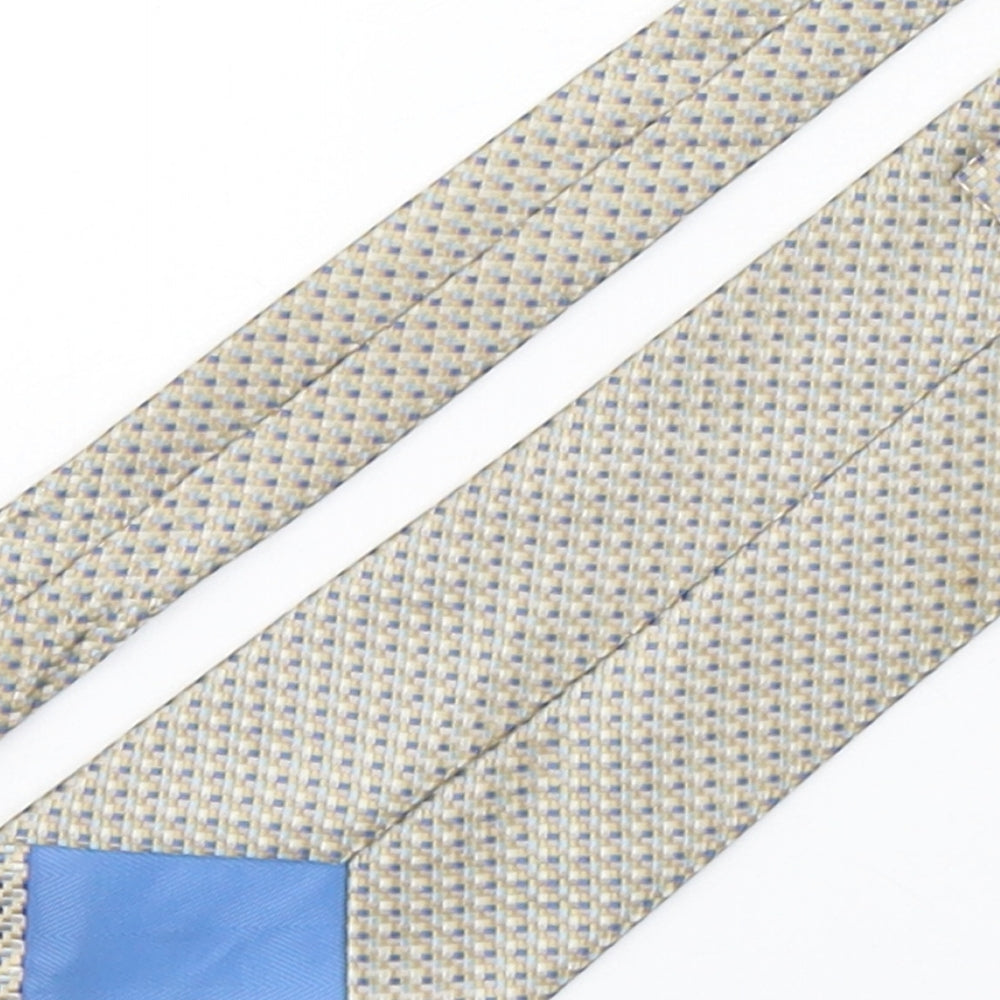 Marks and Spencer Mens Multicoloured Plaids & Checks Polyester Pointed Tie One Size