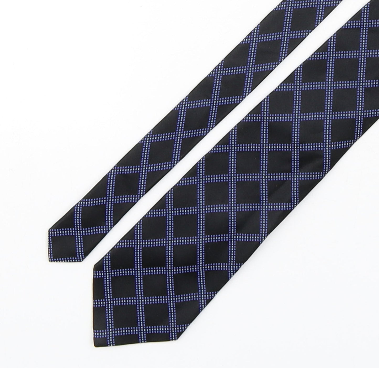 John Lewis  Mens Multicoloured Plaids & Checks Silk Pointed Tie One Size