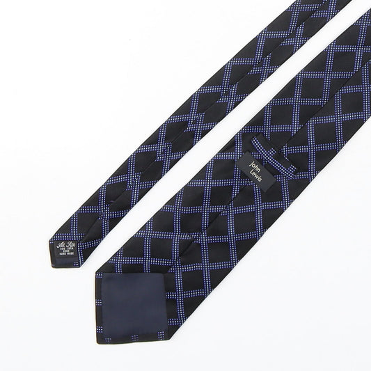 John Lewis  Mens Multicoloured Plaids & Checks Silk Pointed Tie One Size